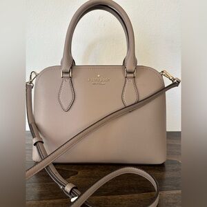 Kate Spade Taupe Leather Satchel